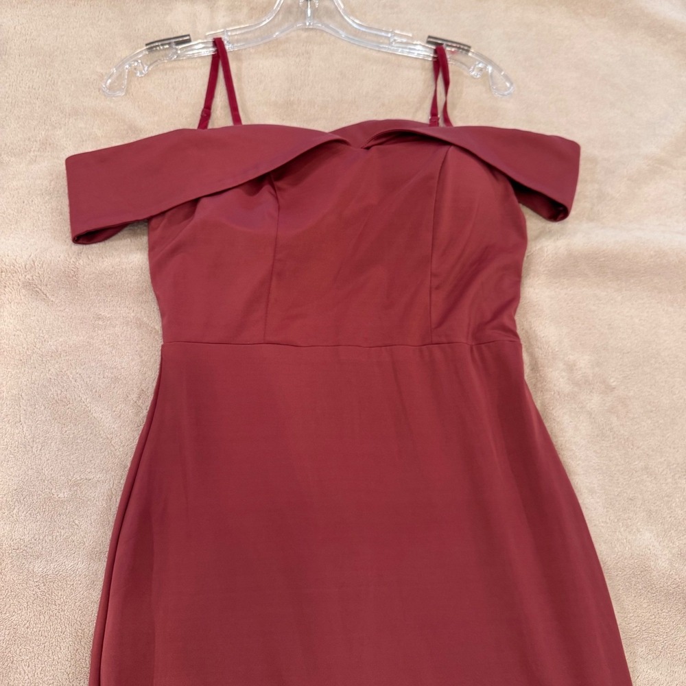 Baltic Born Rust Off-Shoulder Maxi Gown - Picture 4 of 15